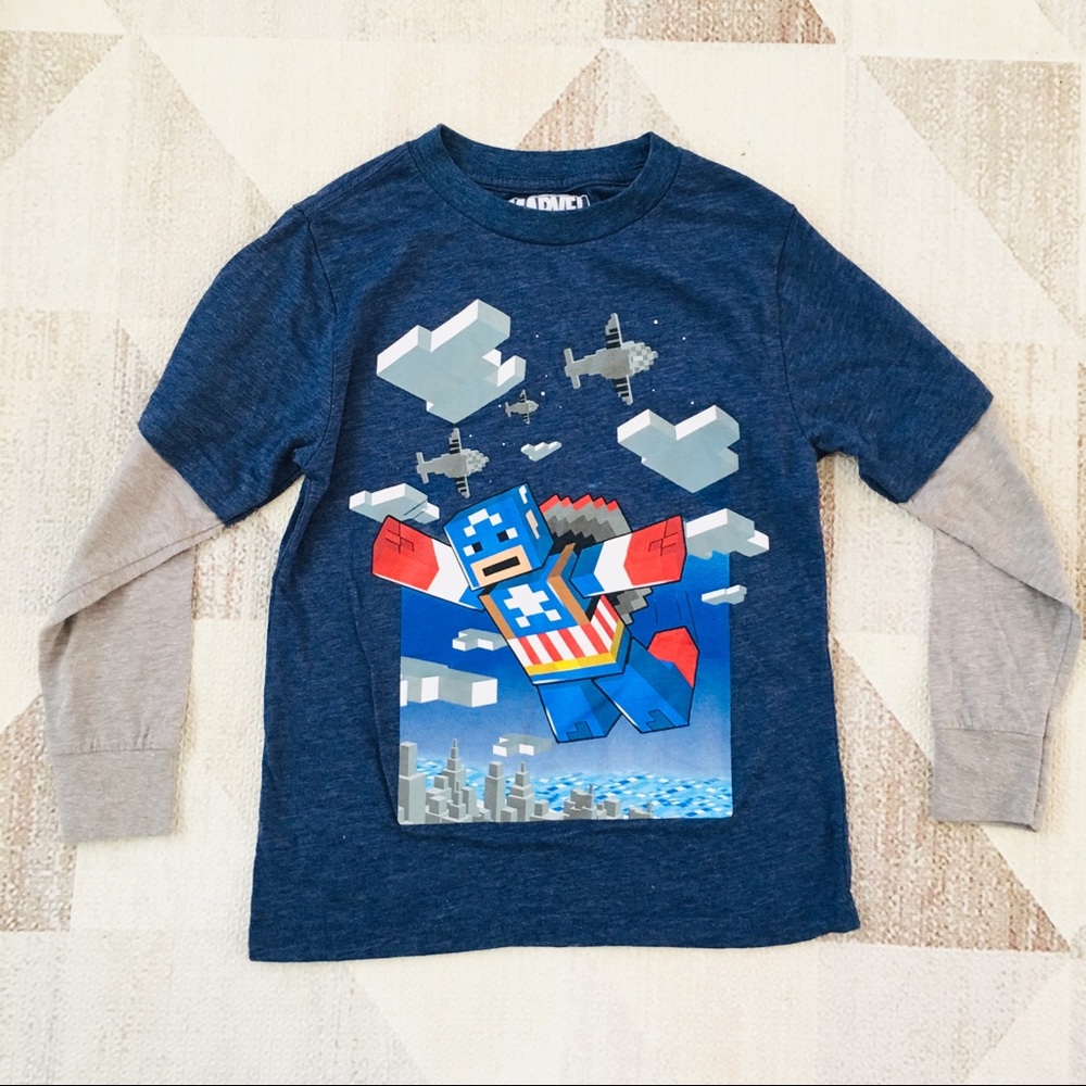 Kid Minecraft long sleeve shirt